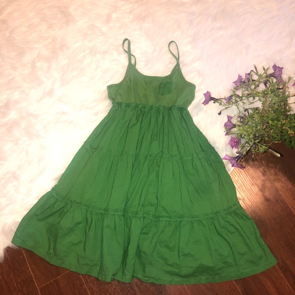 gap green dress